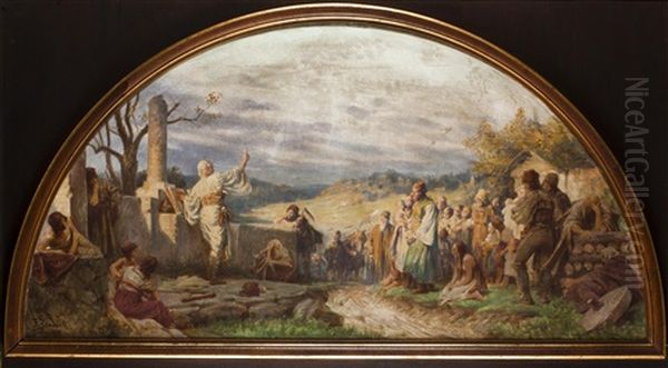 Prediger Oil Painting by Frantisek Ii Zenisek