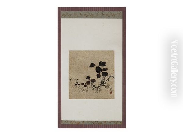 Pueraria Montana Oil Painting by Zeshin Shibata