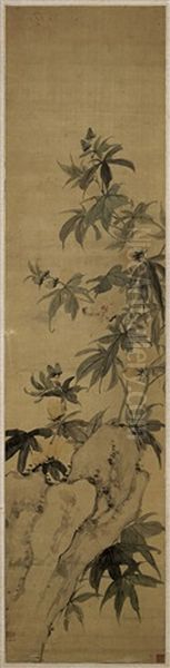 Blossoming Branches Oil Painting by Zhang Wentao