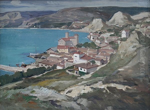 Balchik Oil Painting by Mario Zhekov