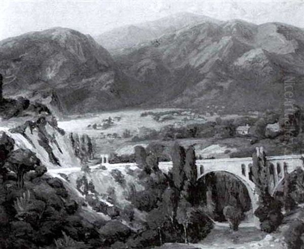 The Arroyo Oil Painting by Nellie Evelyn Ziegler