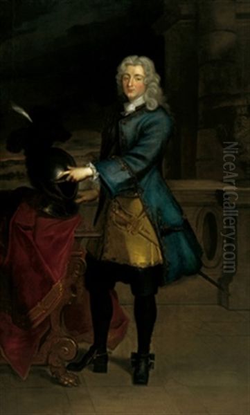 Bildnis Wilhelm Friedrich Markgraf Von Brandenburg-ansbach Oil Painting by Johann Carl Zierl