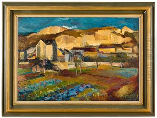 Krajina S Piskovnou Oil Painting by Frantisek Zikmund