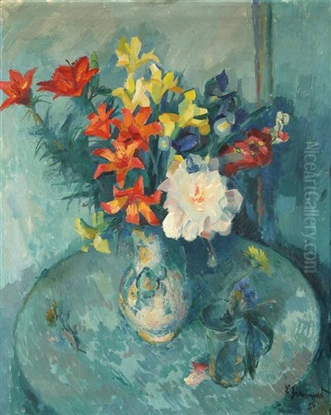 Blumenstraus Oil Painting by Frantisek Zikmund