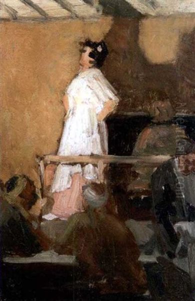 Cabaret A Gibraltar Oil Painting by Achille Zo