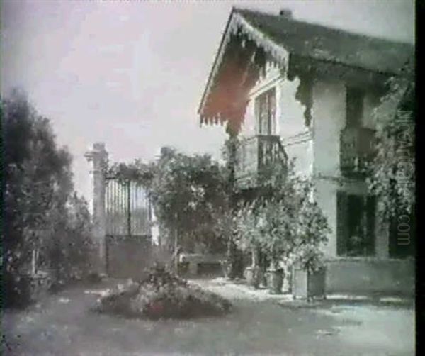 The Chalet Garden. Oil Painting by Achille Zo