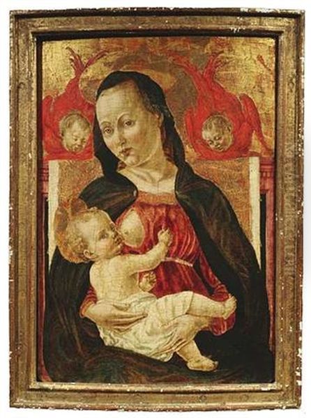 Maria Lactans Oil Painting by Marco Zoppo