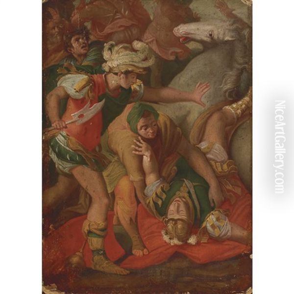 The Conversion Of Paul Oil Painting by Taddeo Zuccaro