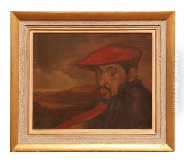 Untitled Oil Painting by Ignacio Zuloaga Y Zabaleta