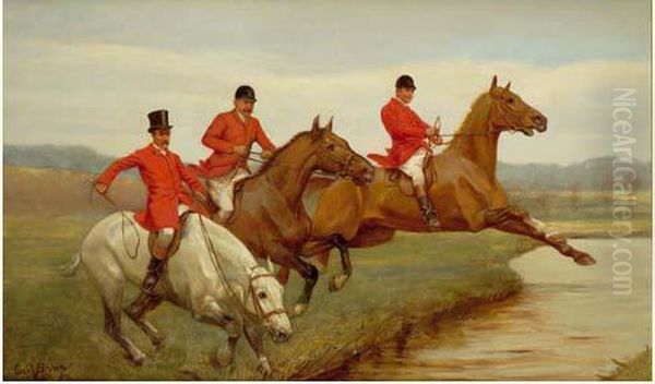 Les Cavaliers Oil Painting by Cecil Brown