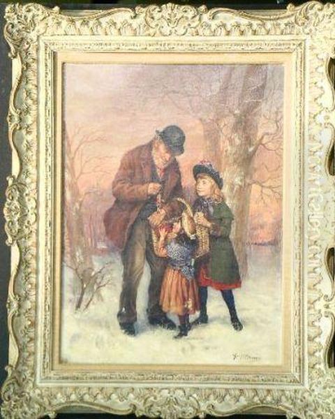 The Doll Seller Oil Painting by George Henry Alan Brown
