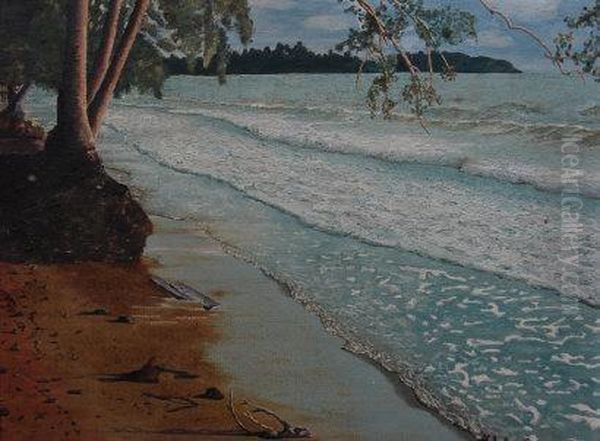 ' Ebb Tide '
 Signed Lower Right Oil Painting by Henry Harris Brown