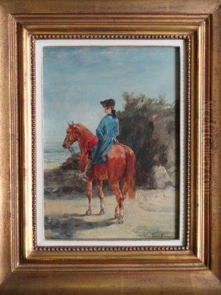 Cavalier Oil Painting by John Lewis Brown