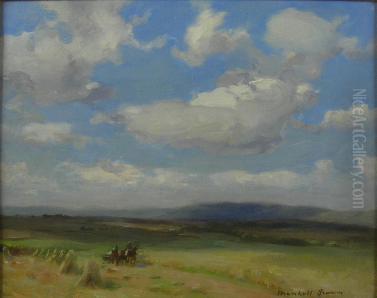 Through The Fields Oil Painting by William Mason Brown
