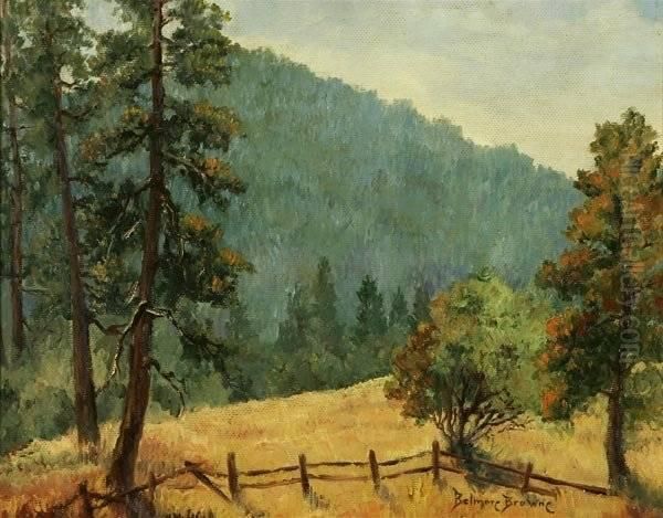 Autumn Landscape Oil Painting by Belmore Browne