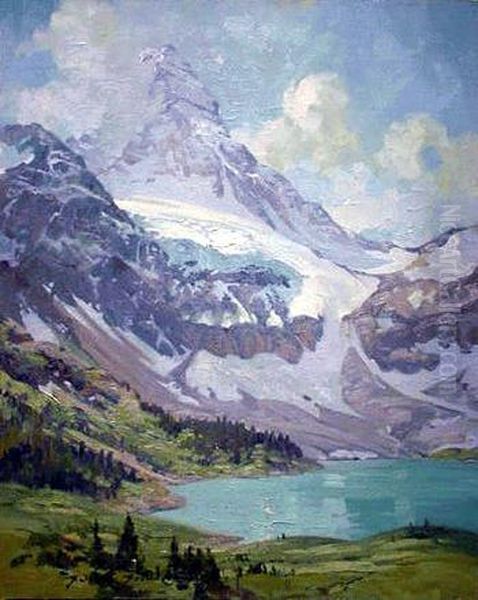 Lake Louise Oil Painting by Belmore Browne