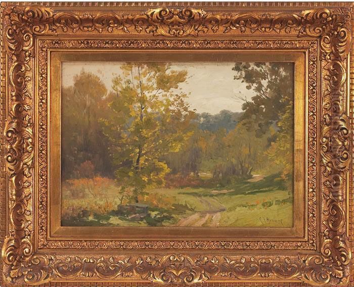 The Roadway Oil Painting by Charles Francis Browne