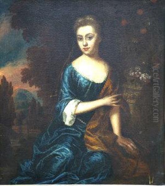 Portrait Of A Lady Oil Painting by Stephen Browne