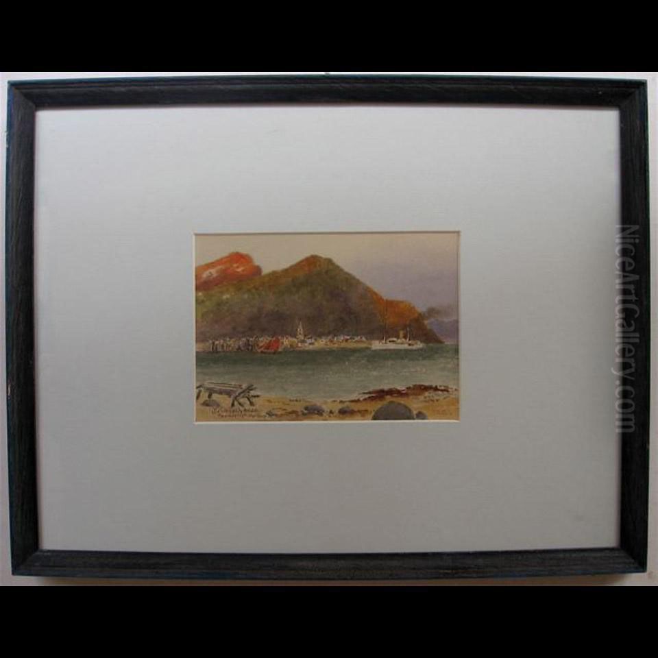 Hammerfest Norway Oil Painting by George Robert Bruenech