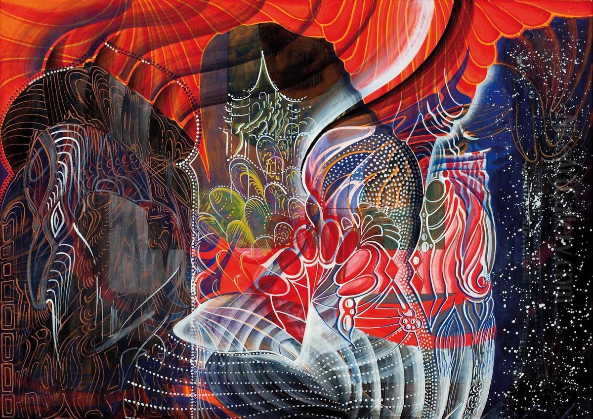 Pavillon Oil Painting by Harald Brun