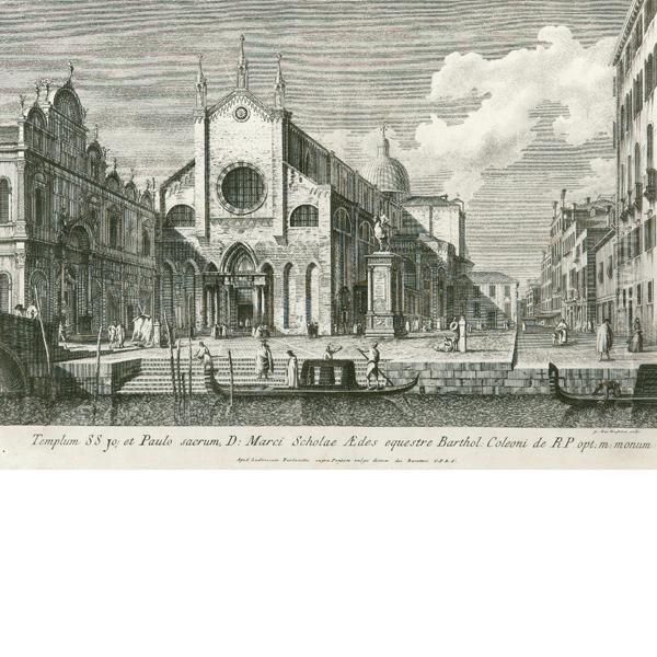 Campo Santi Giovanni E Paolo (da Canaletto) Oil Painting by Giovan Battista Brustolon