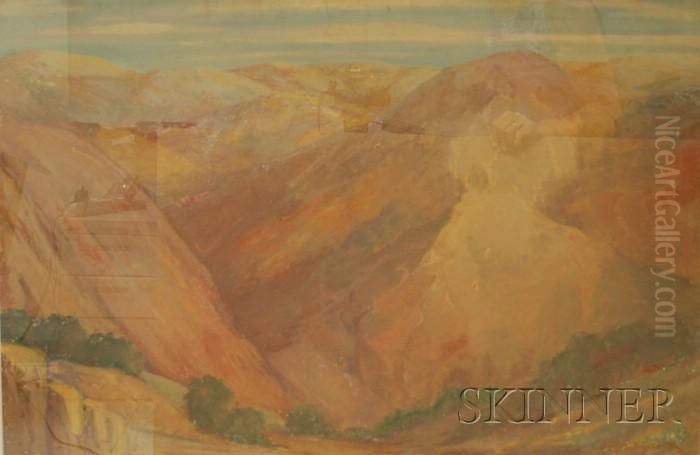 Desert Hills, 
Probably California Oil Painting by Everett Lloyd Bryant