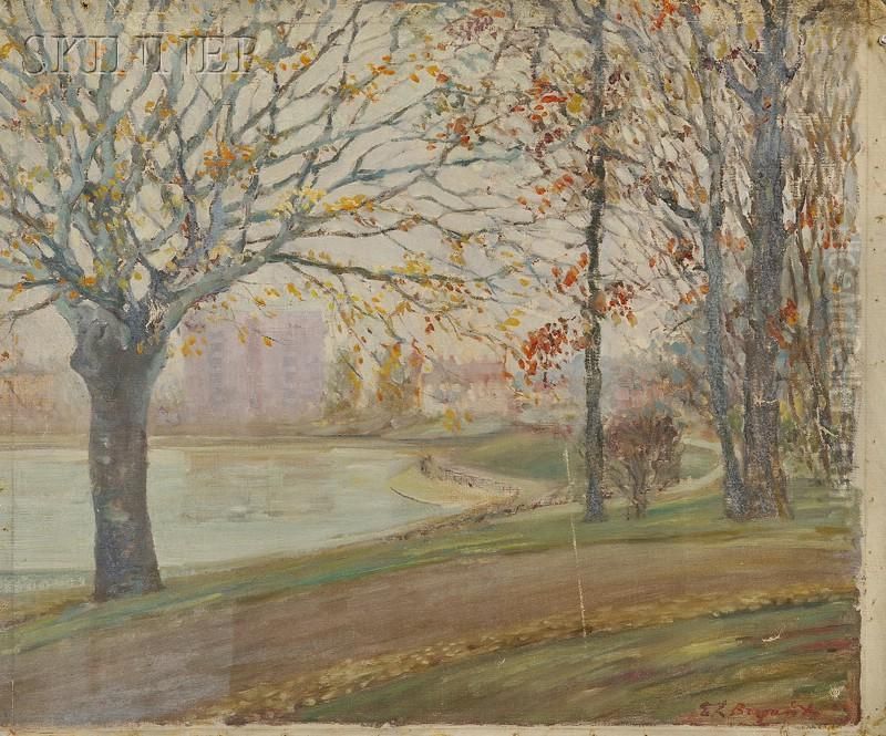 Path Along The River Oil Painting by Everett Lloyd Bryant