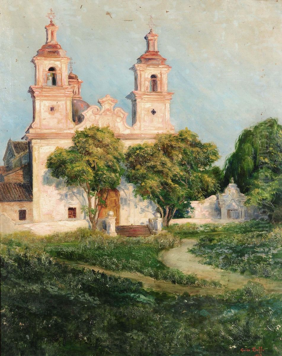 Chiesa Ligure Oil Painting by Giovanni Buffa