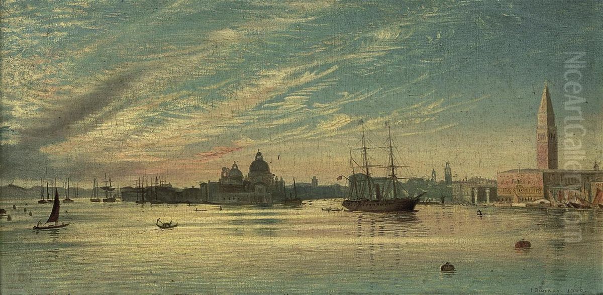 Venice From The Bacino Oil Painting by John Wharlton Bunney