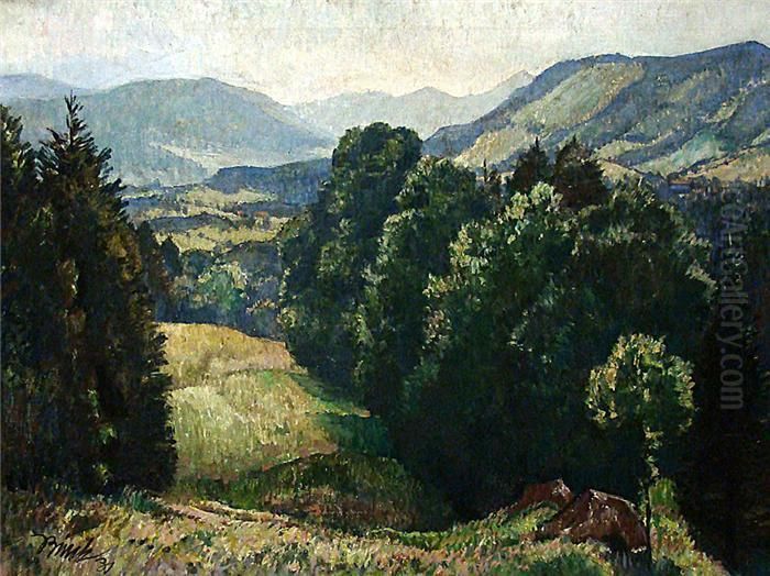 Ausblick Oil Painting by Paul Burck