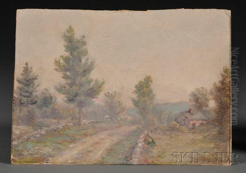 Two Landscapes Oil Painting by Horace Robbins Burdick