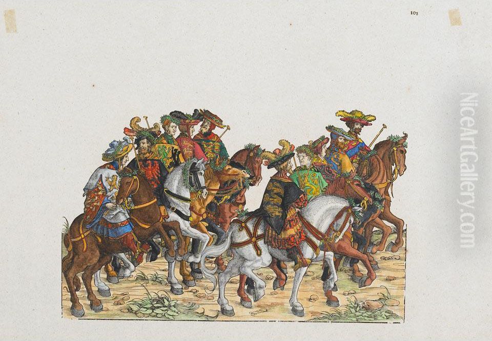 Triumphal Procession Oil Painting by Hans Burgkmair the elder