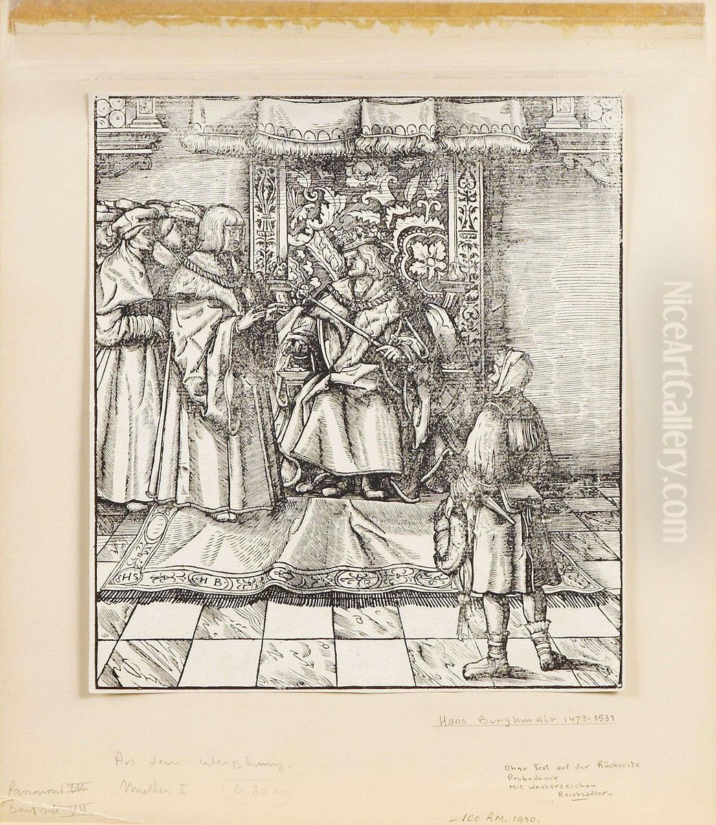 Weisskunig Oil Painting by Hans Burgkmair the elder