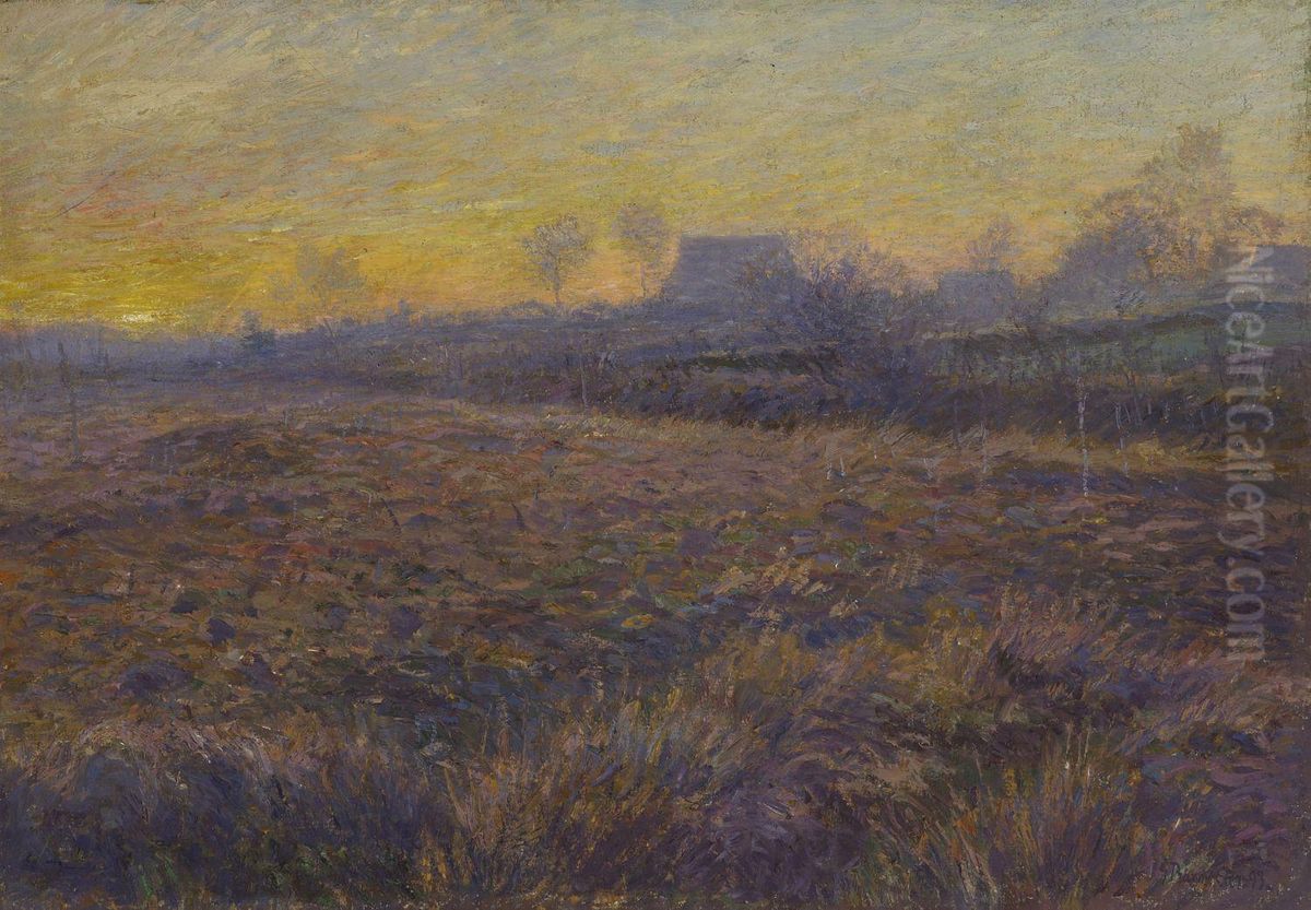 Morgenstimmung In Der Heide Oil Painting by Georg Burmester