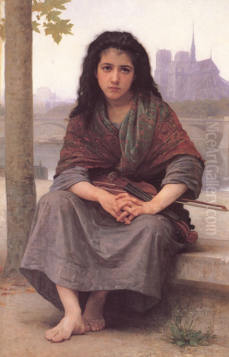 La Bohemienne Oil Painting by William-Adolphe Bouguereau