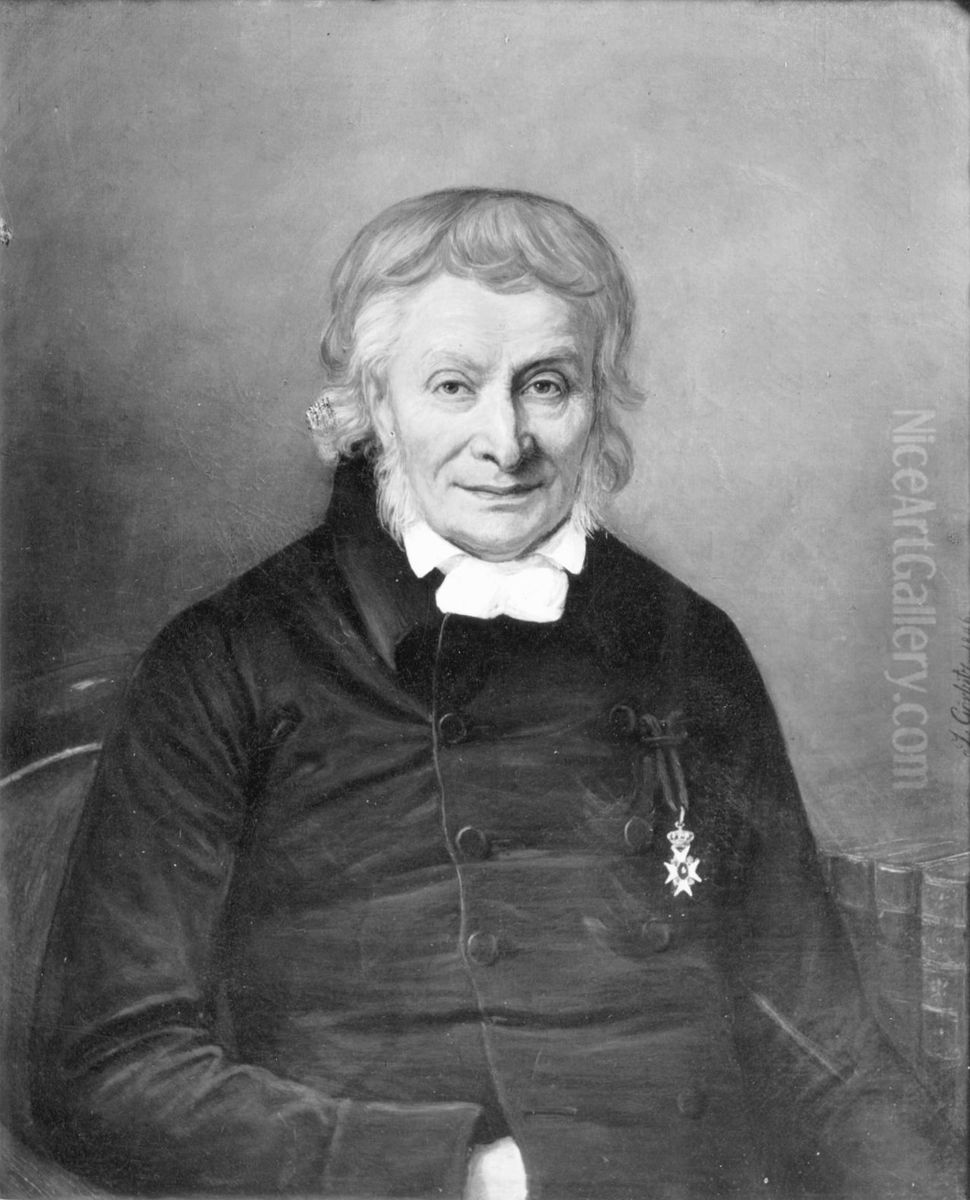 Michael Skjelderup Oil Painting by Johan Gorbitz