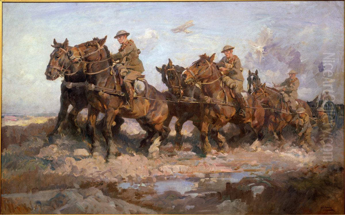 Bringing up the Guns Oil Painting by Harold Septimus Power