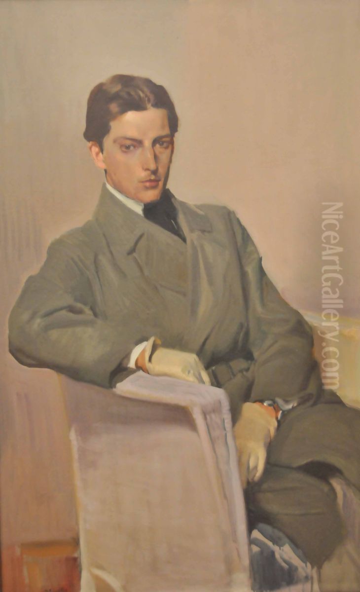 Bildnis des Joaquin Sorolla Garcia, Sohn des Joaquin Sorolla y Bastida Oil Painting by Joaquin Sorolla