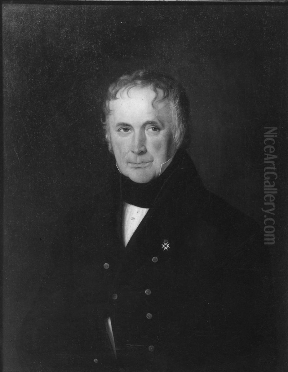 Magnus Andreas Thulstrup Oil Painting by Pierre-Roch Vigneron