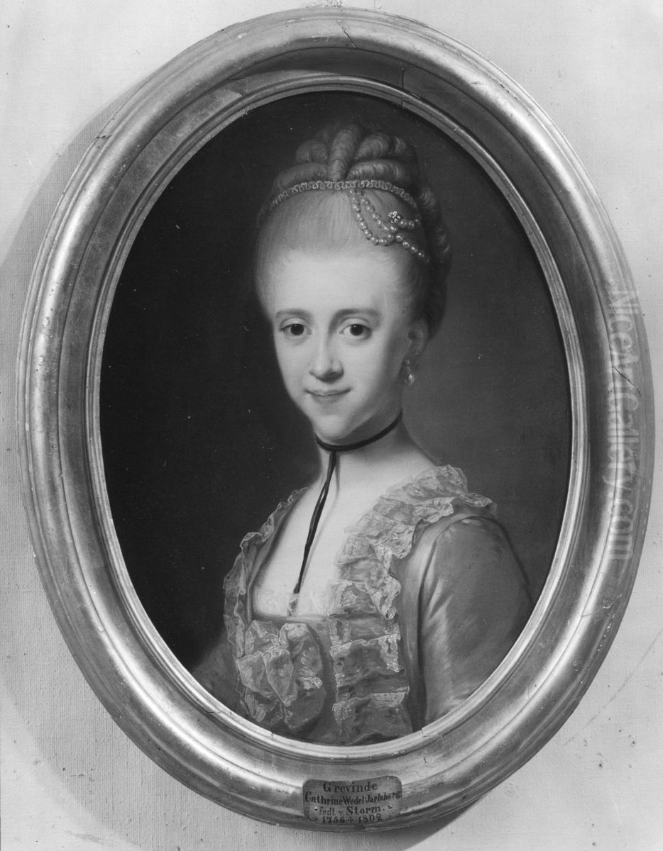 Catharina Wedel-Jarlsberg Oil Painting by Jens Juel