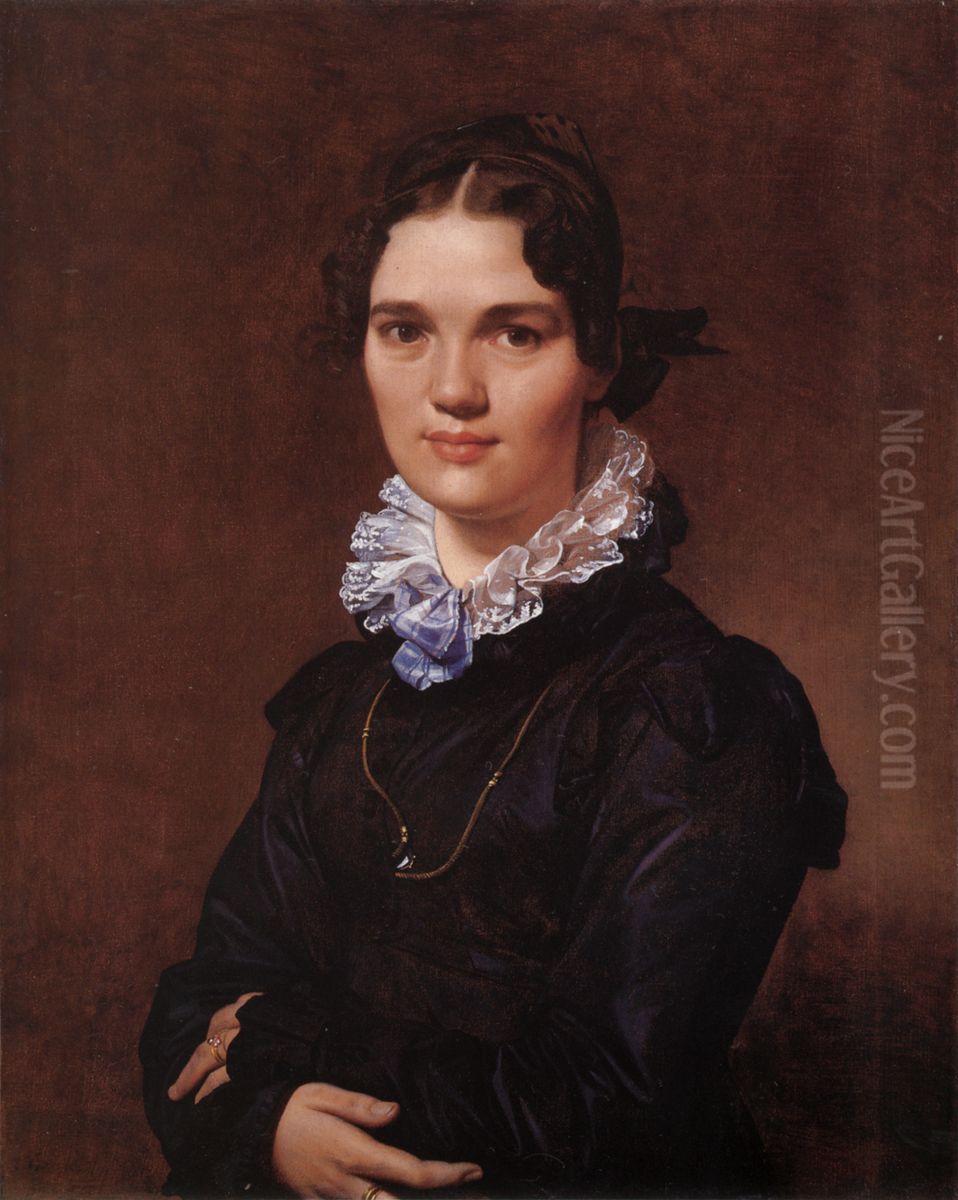Mademoiselle Jeanne-Suzanne-Catherine Gonin Oil Painting by Jean Auguste Dominique Ingres
