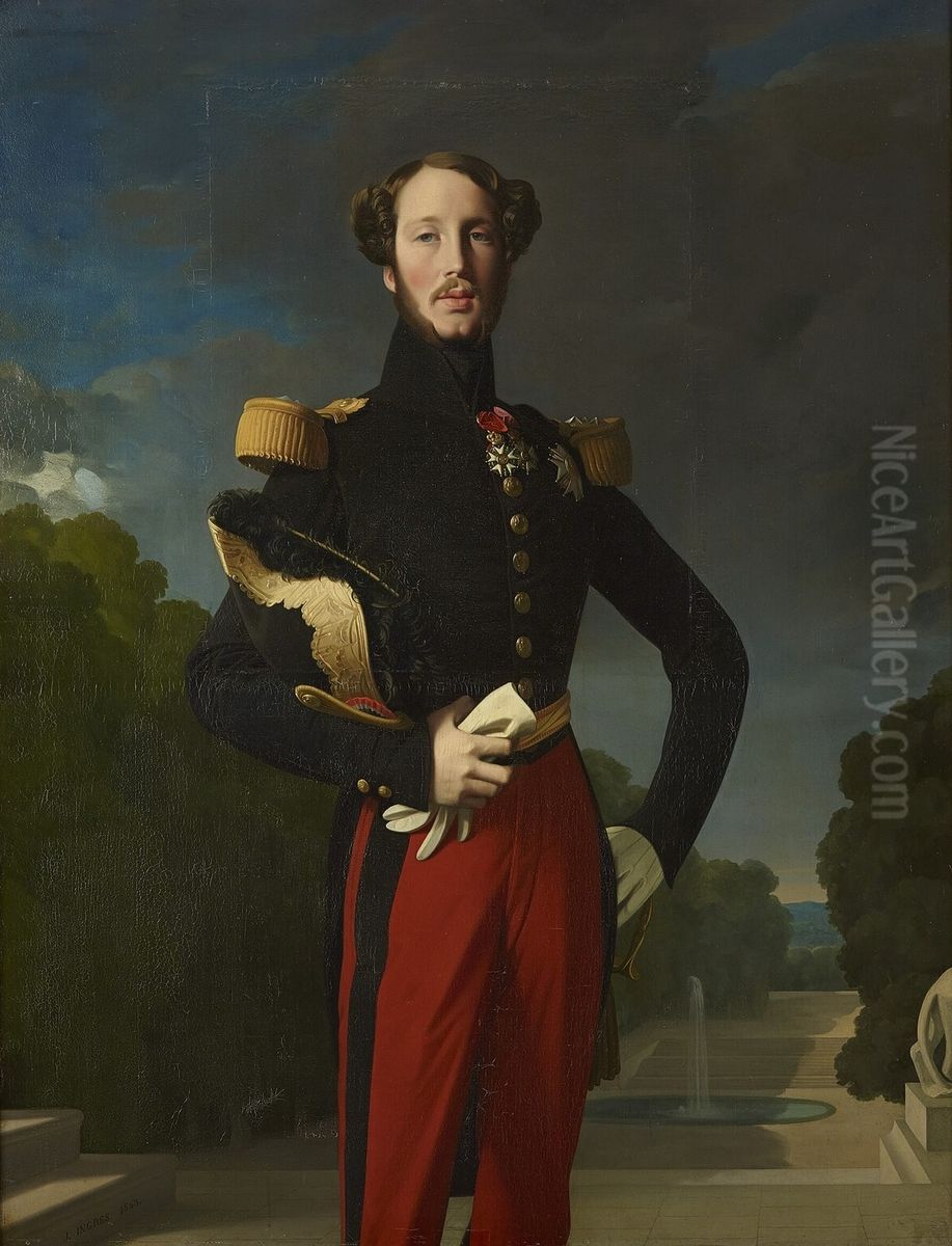 Portrait ofPrince Ferdinand Philippe, Duke of Orleans(1810-1842) Oil Painting by Jean Auguste Dominique Ingres