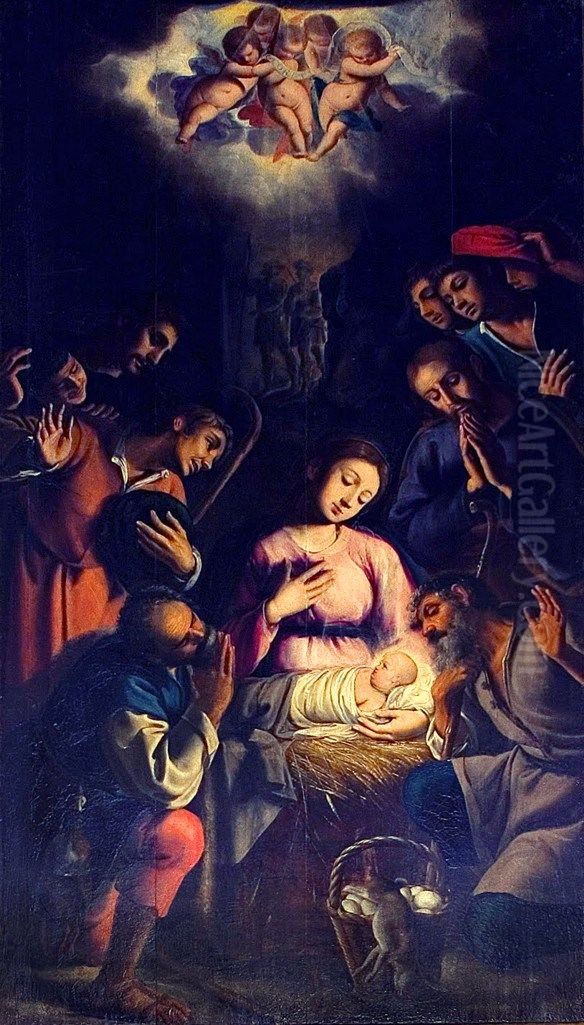 Adoracao dos pastores Oil Painting by Andre Reinoso