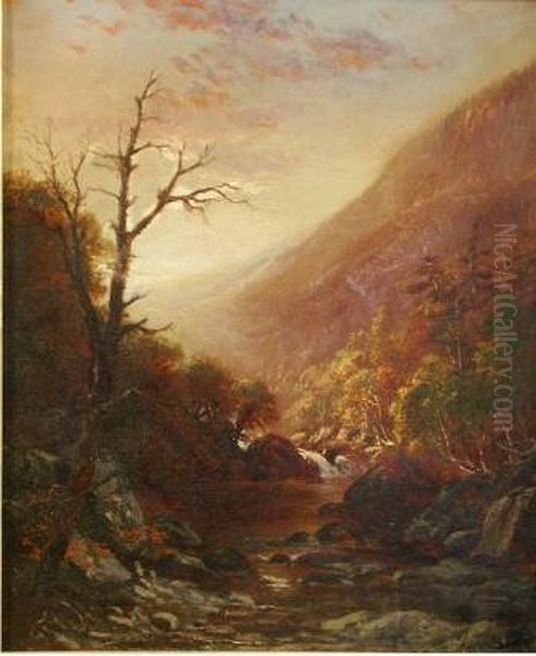 Kaaterskill Creek Oil Painting by Susie M. Barstow