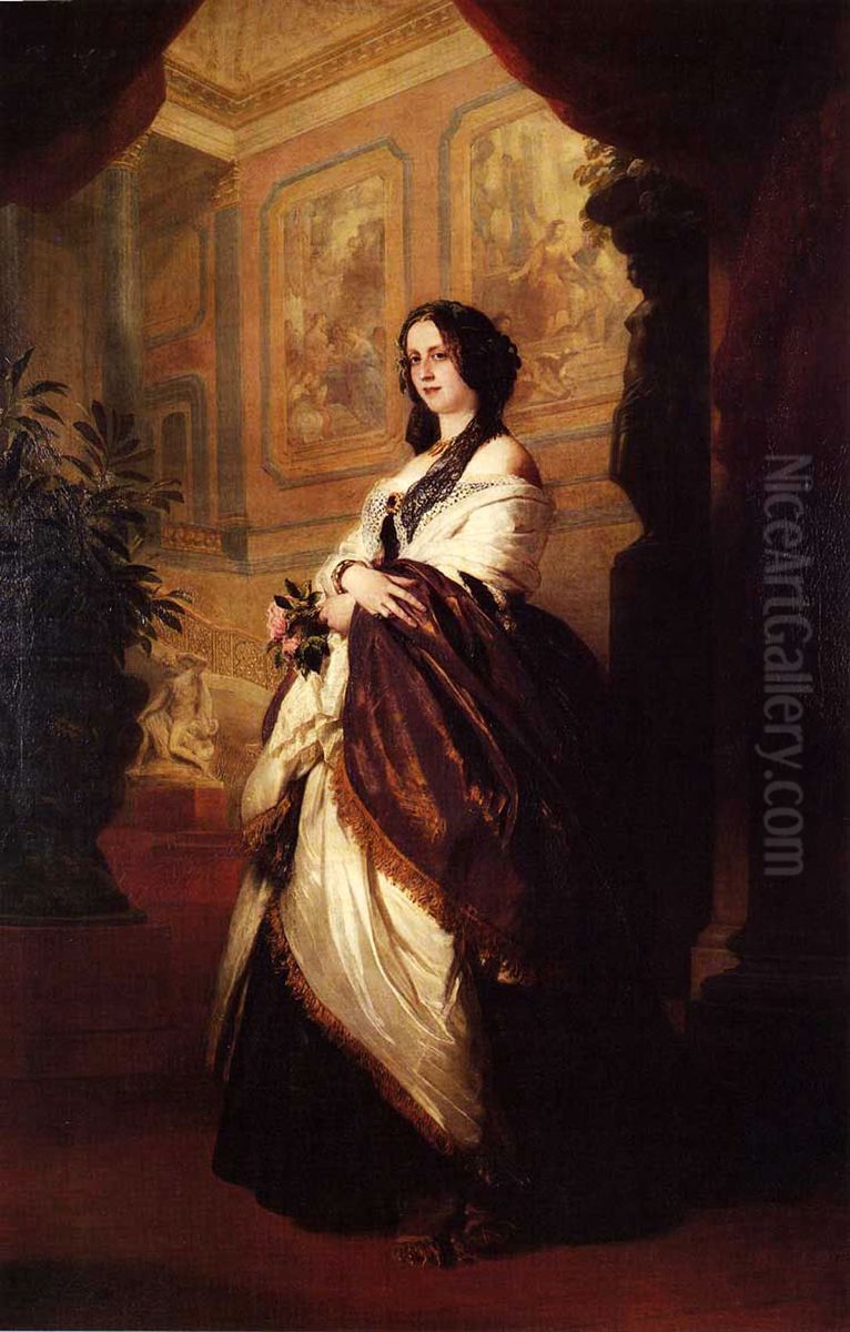 Harriet Sutherland-Leveson-Gower, Duchess of Sutherland Oil Painting by Franz Xavier Winterhalter