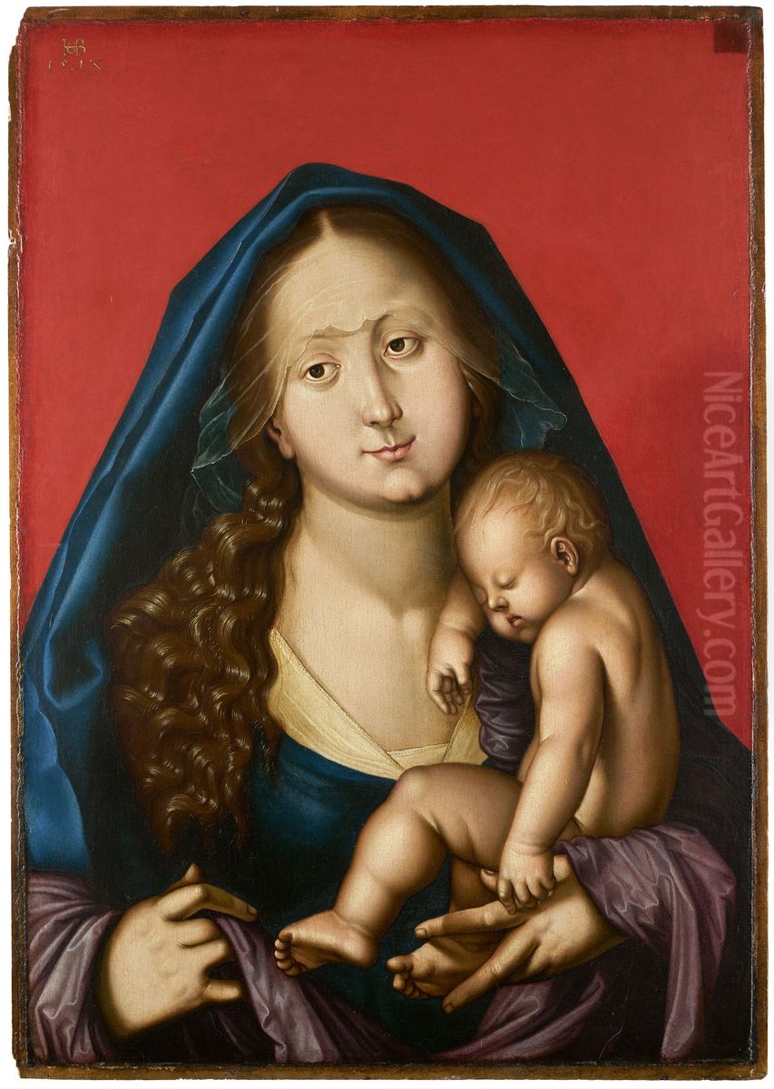 Maria with the Sleeping Child Oil Painting by Hans Baldung Grien