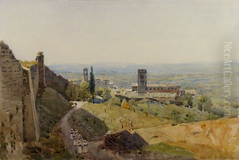 Landscape - Perugia Oil Painting by Robert Weir Allan