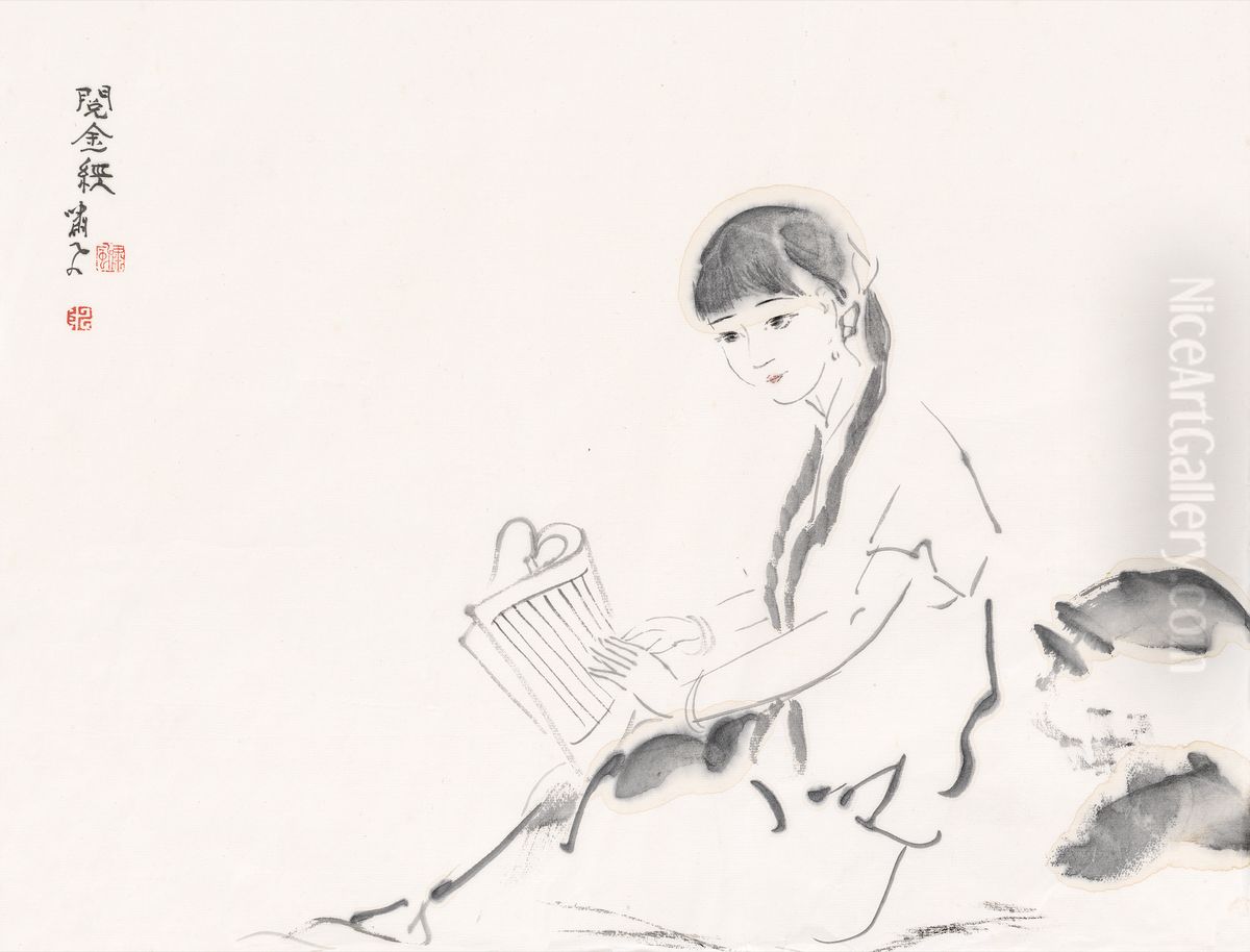 zhong wen: yue jin jing Oil Painting by Chen Xiaofeng