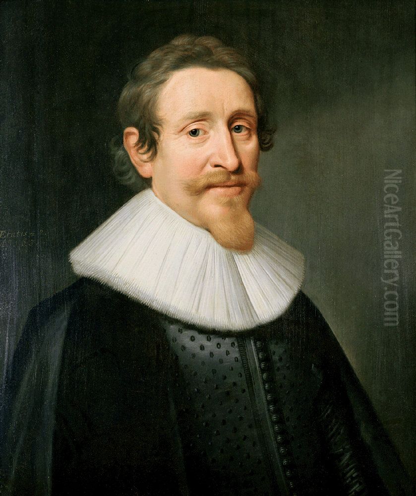 Hugo de Groot Oil Painting by Michiel Jansz. van Mierevelt