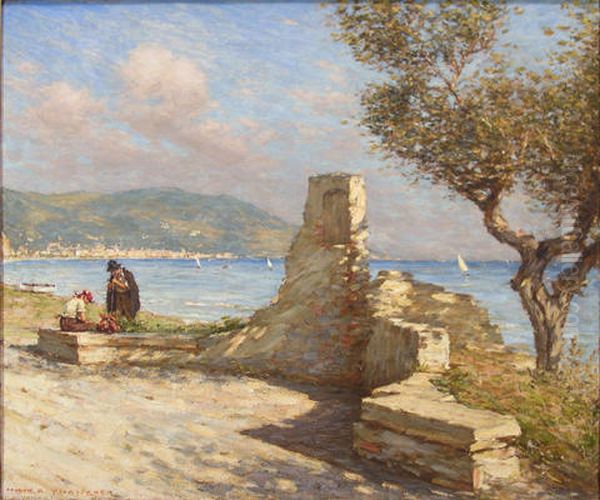 The Shrine, Alassio Oil Painting by Henry Herbert La Thangue